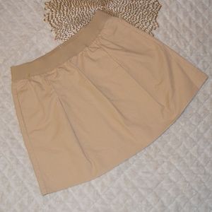 J.Crew Skirt 6 Elastic Waist Pockets Skirt Tan